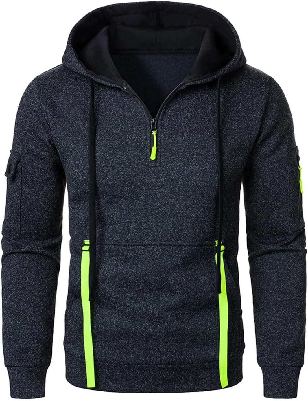 

Мужская толстовка с капюшоном на весну-осень, с длинным рукавом и карманами