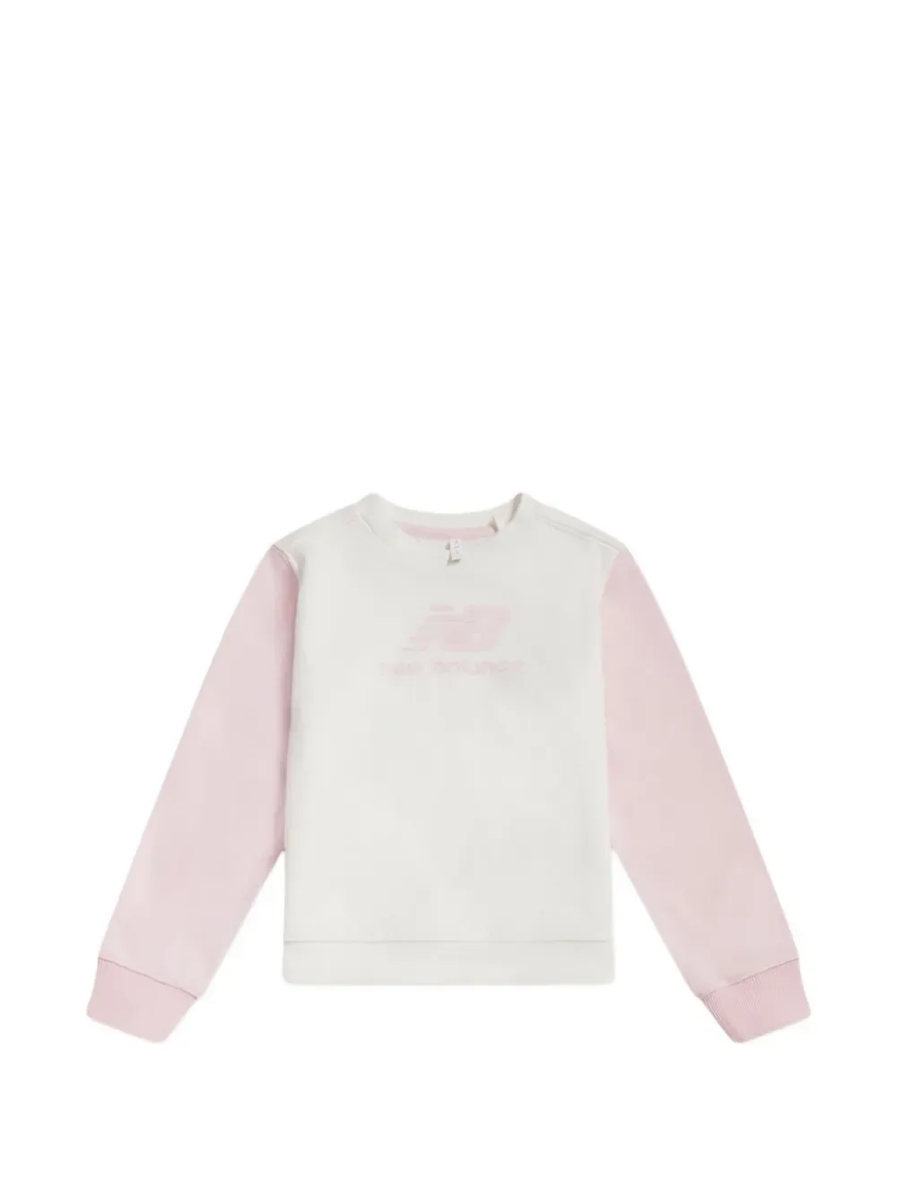 Спортивный костюм с логотипом и кулиской New Balance Kids, бежевый — фото 3