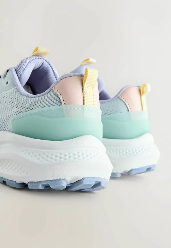 Кроссовки на шнуровке стандартного кроя Next, Light Blue — фото 3