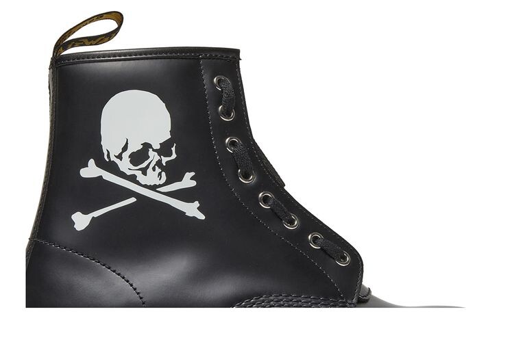 Мужские ботинки Dr. Martens Mastermind World x 1460 кожаные с черепом, черный — фото 2