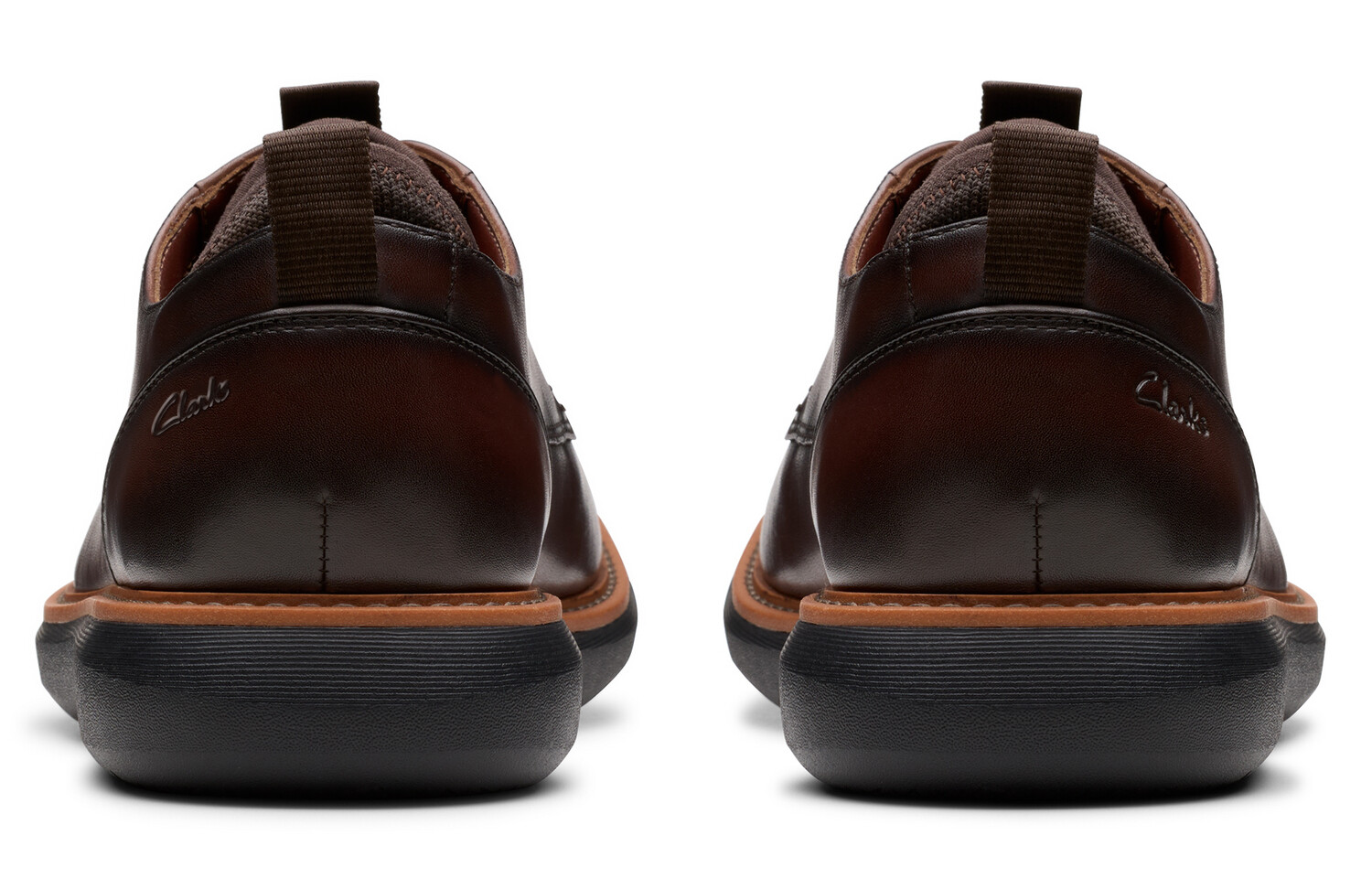 Мужские повседневные мужские низкие темно-коричневые Clarks — фото 4