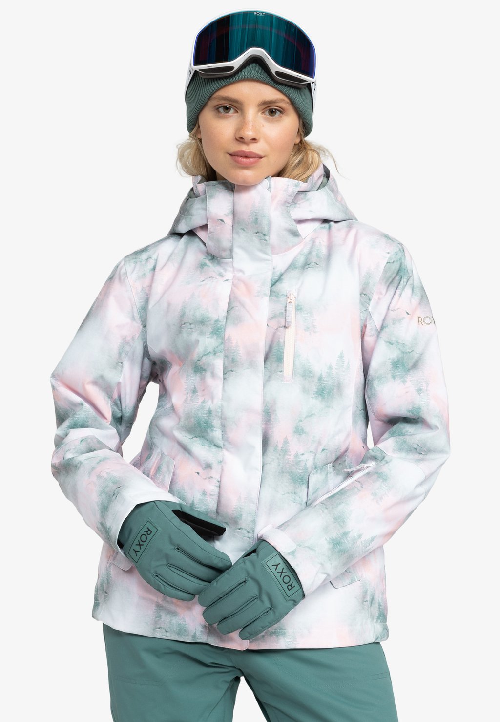 

Куртка для сноуборда Roxy, зеленый