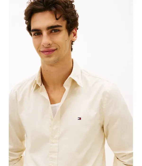 Рубашка regular fit Tommy Hilfiger, бежевый — фото 4