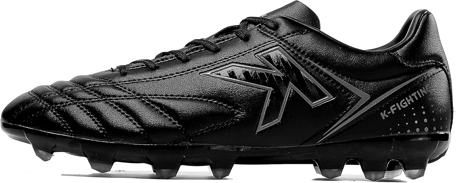 

Футбольные бутсы KELME для мужчин и женщин - Унисекс для игры на улице и в зале, взрослые размеры - Микрофибровая кожа, AG/FG, черный