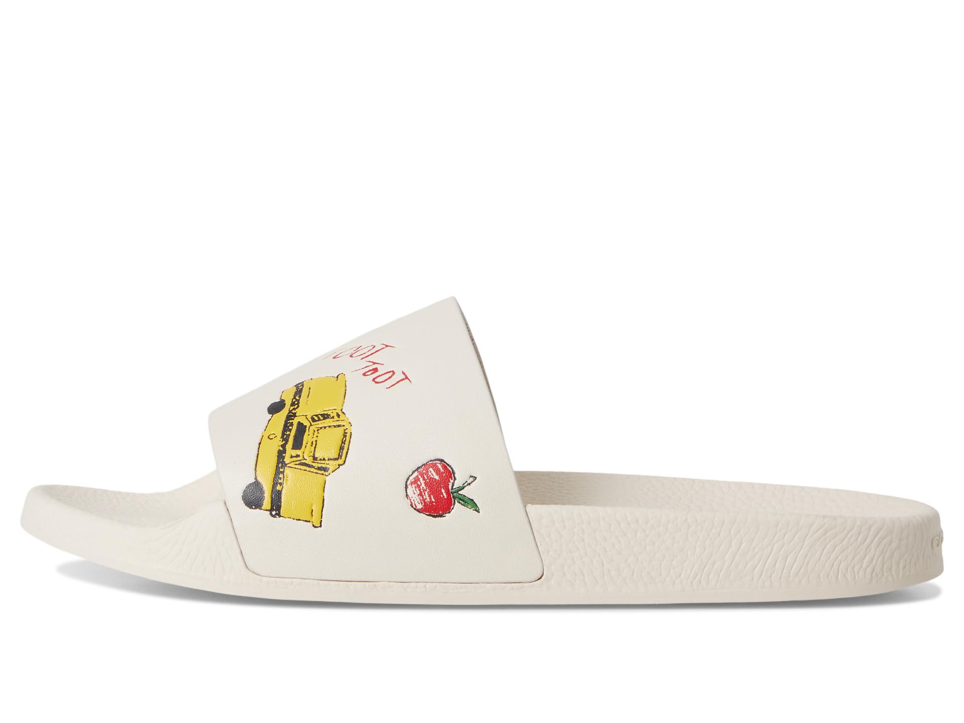 Сандалии COACH Udele Sport Slide with Sketch Print, цвет Chalk — фото 4