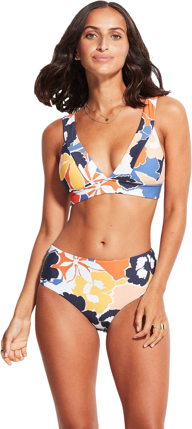 

Купальник Seafolly Sun Dancer Banded Tri Bra, цвет Marina Blue