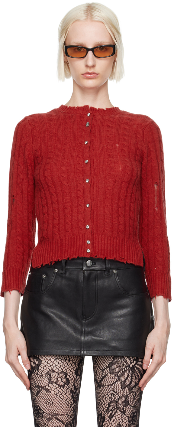 

Красный кардиган «The Shrunken Cashmere Cable» Marc Jacobs