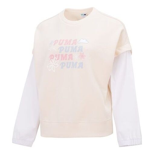 

Свитер logo 2-fer graphic vest top 'beige' Puma, бежевый