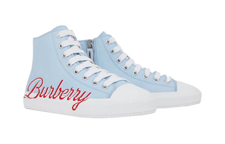 Кроссовки Burberry Kids Skateboarding, синий — фото 2