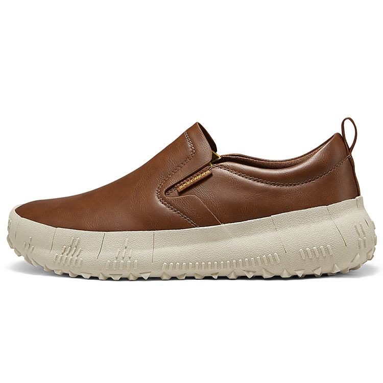 

Повседневные мужские туфли Skechers коричневые + Подарок (Массажный мяч)