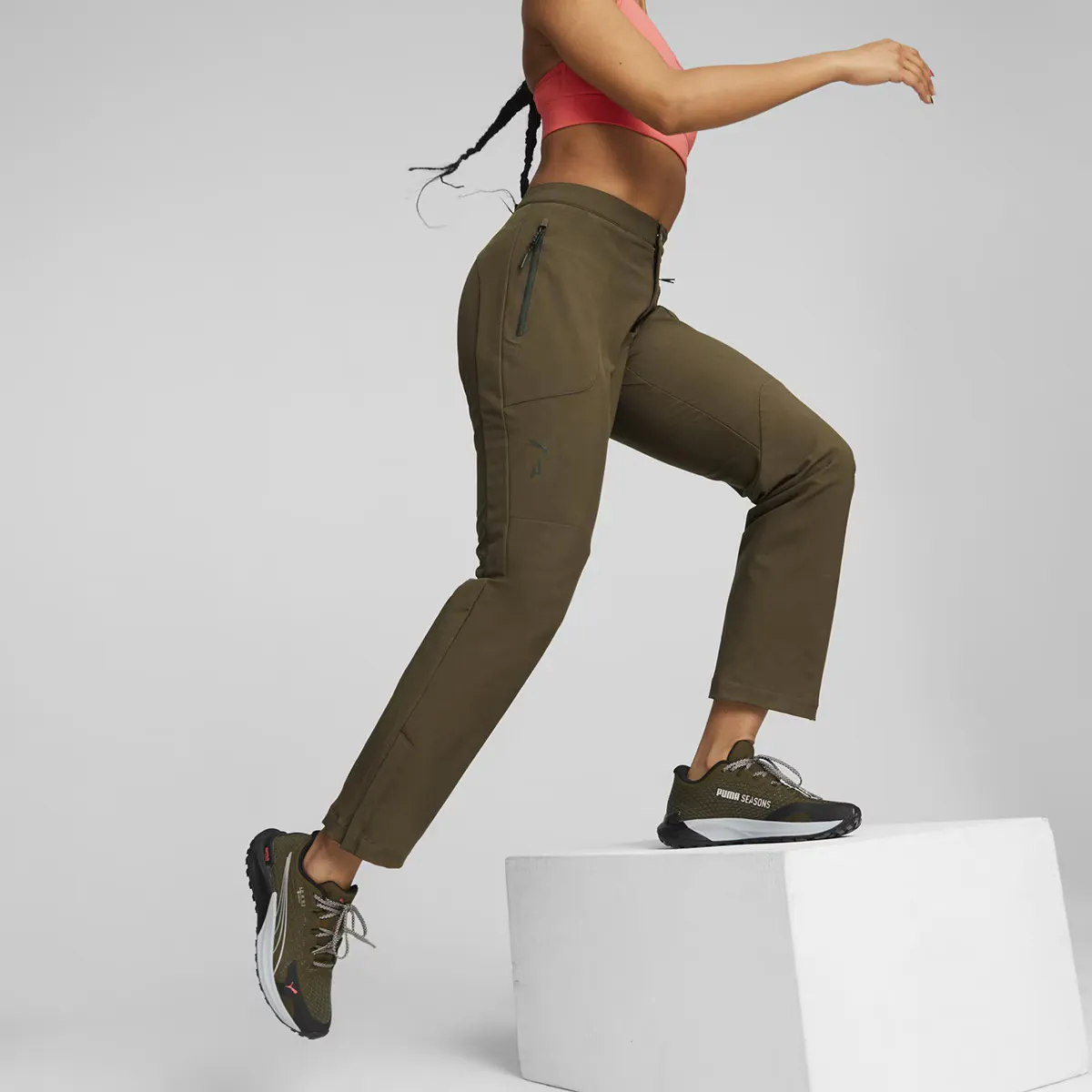 

Женские брюки Raiceelll Puma от Seasons, зеленый