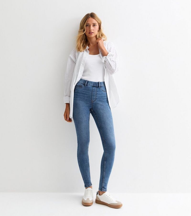 

Синие джеггинсы Lift & Shape Emilee New Look, синий