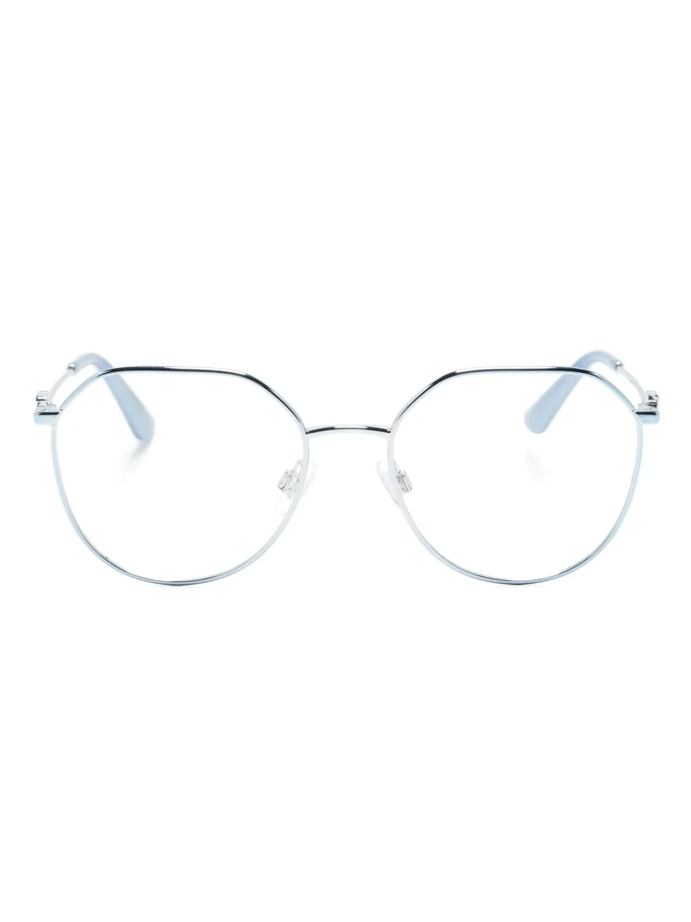 

Очки в круглой оправе с логотипом Dolce & Gabbana Eyewear, синий