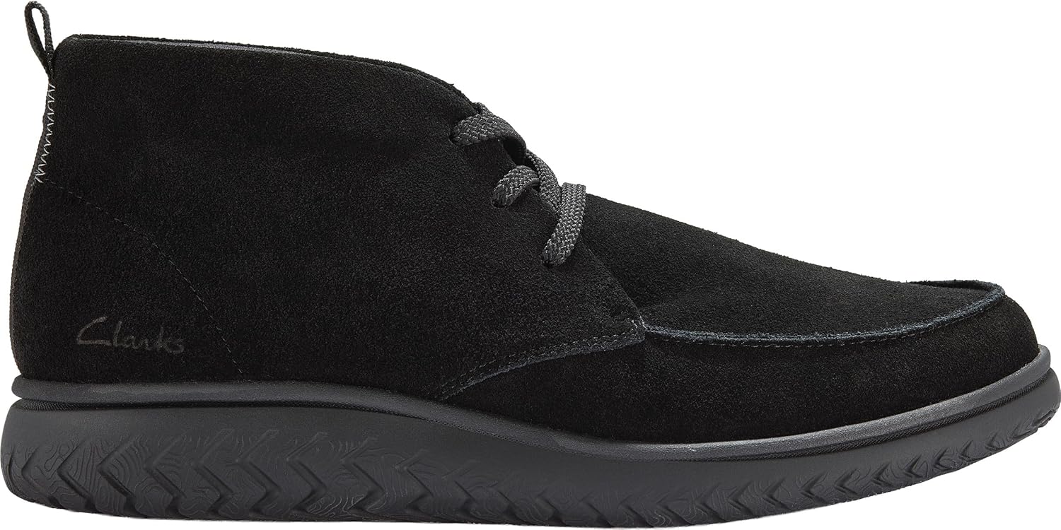 Мужские ботинки Clarks RelaxLite Moc с коротким голенищем, черный — фото 4