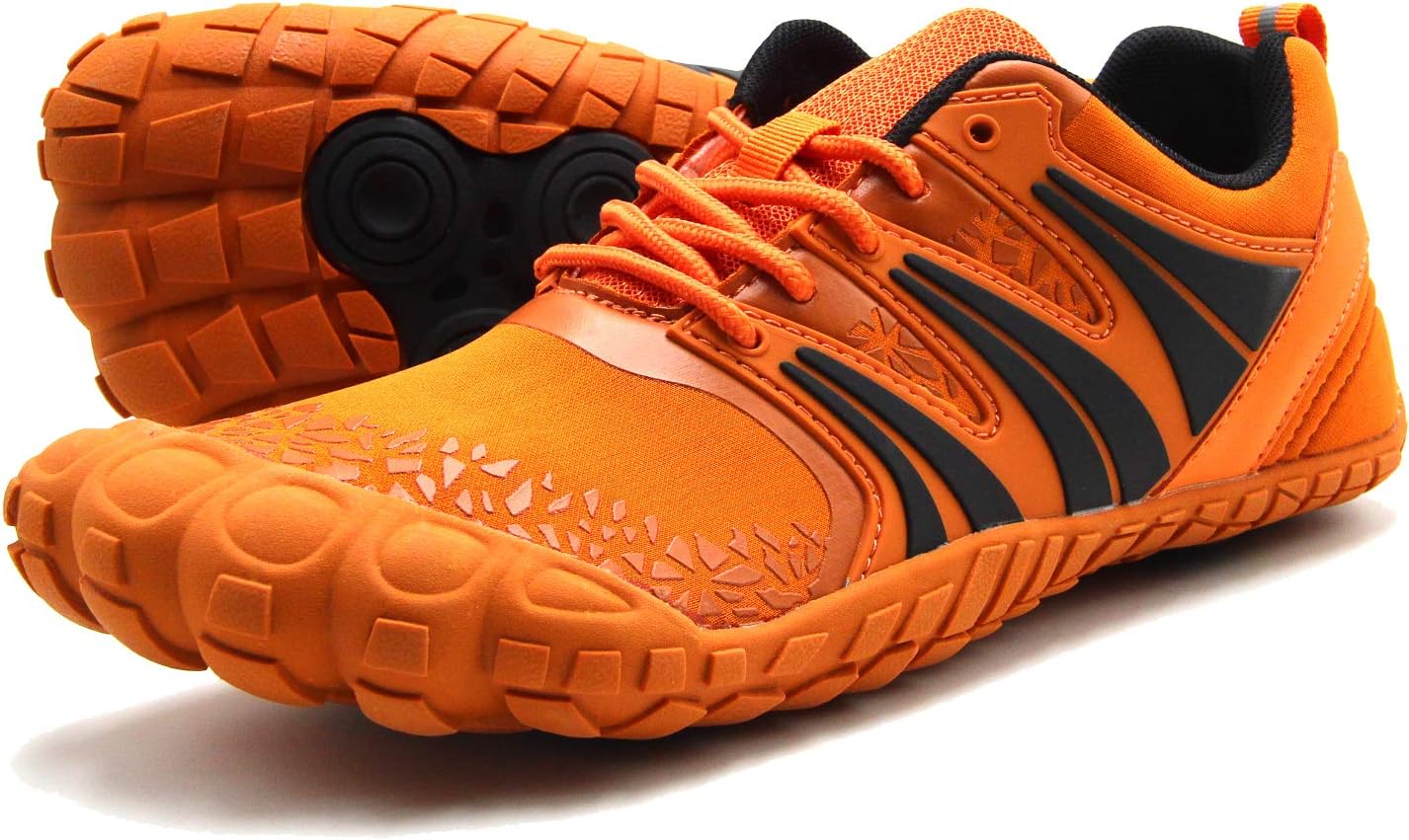 

Мужские обувь Oranginer Босиком - Широкий носок для большого пальца - Минималистичные кроссовки для кросс-тренинга для мужчин, оранжевый