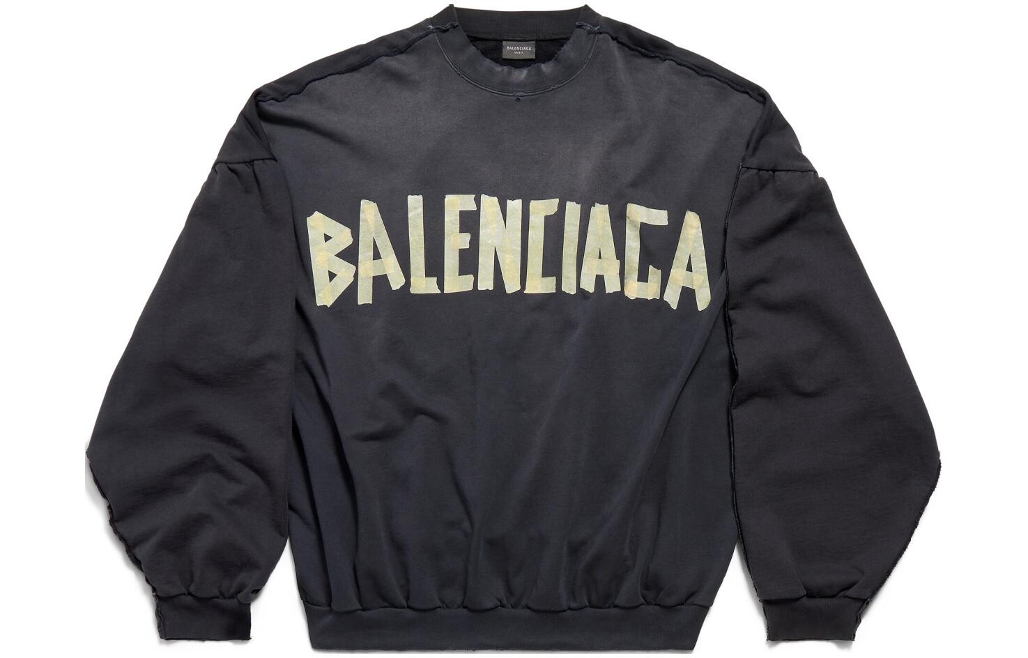 

Толстовка Balenciaga Unisex с объемным принтом, черный