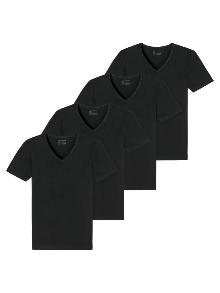 

Футболка Schiesser 4er Pack, черный