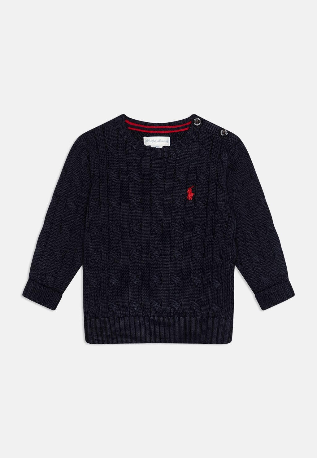 

Вязаный свитер CABLE Ralph Lauren, темно-синий