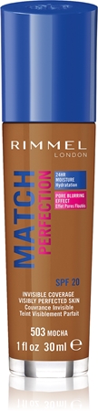 

Жидкая основа spf 20 Rimmel Match Perfection, 503 Mocha 30 ml