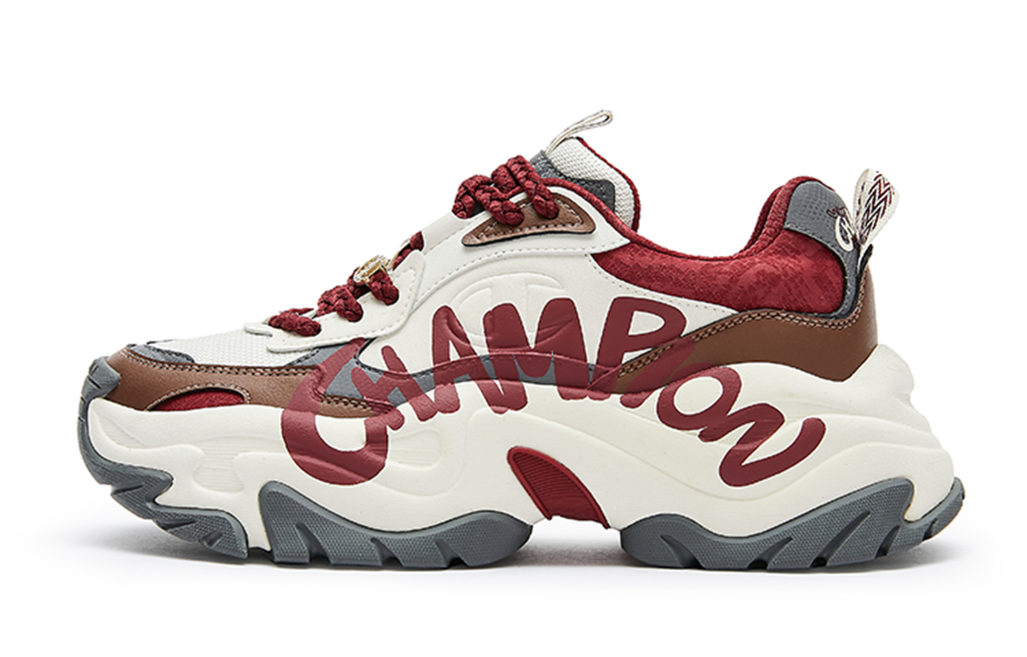 

Champion Ретро Спортс Милк Уайт - Молочный Белый/Новогодний Красный, цвет Milk White/New Year Red