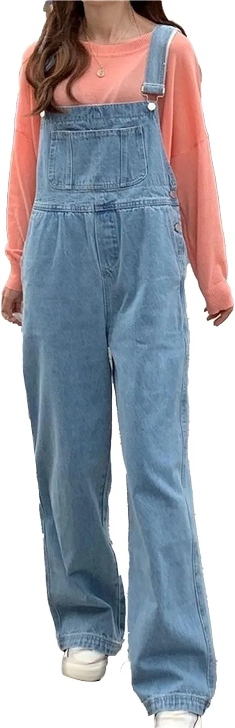 

DGHM-JLMY женские джинсовые комбинезоны на бретелях, широкие брюки, сланцевая стирка
