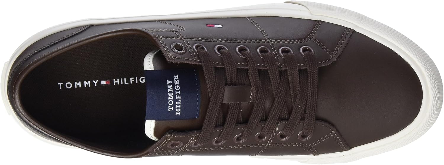 Мужские повседневные вулканизированные кроссовки Tommy Hilfiger, Brown Cocoa — фото 3