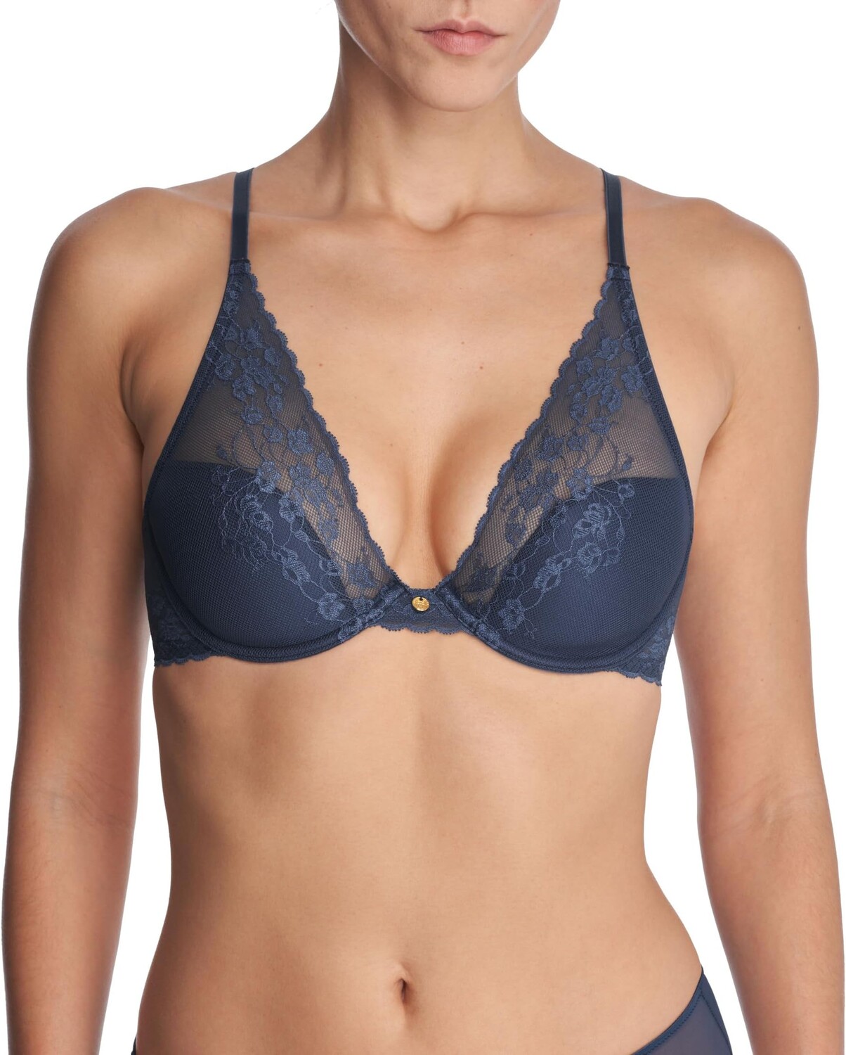 

Бюстгальтер Natori Cherry Blossom Convertible Contour Underwire, цвет Night Blue
