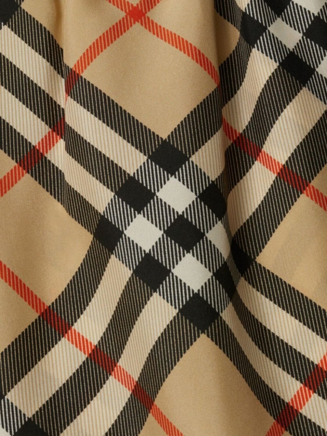 Шорты Burberry Vintage Check, шелк 100%, нейтральный цвет — фото 3