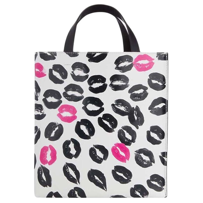 

Сумка через плечо из коровьей кожи, кроссбоди, белая черная MARNI