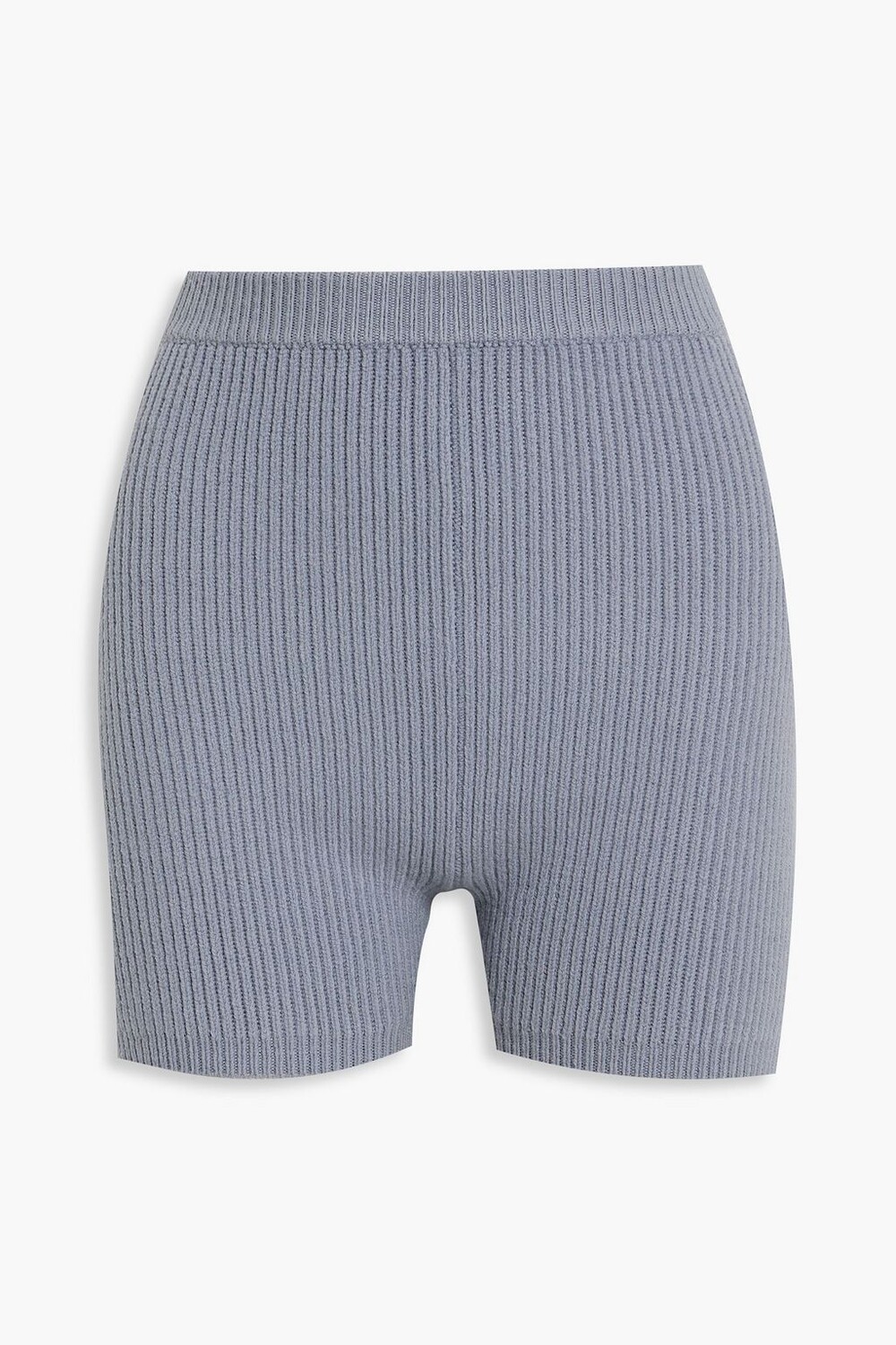 

Шорты в рубчик из смесовой шерсти ALEXANDERWANG.T, синий
