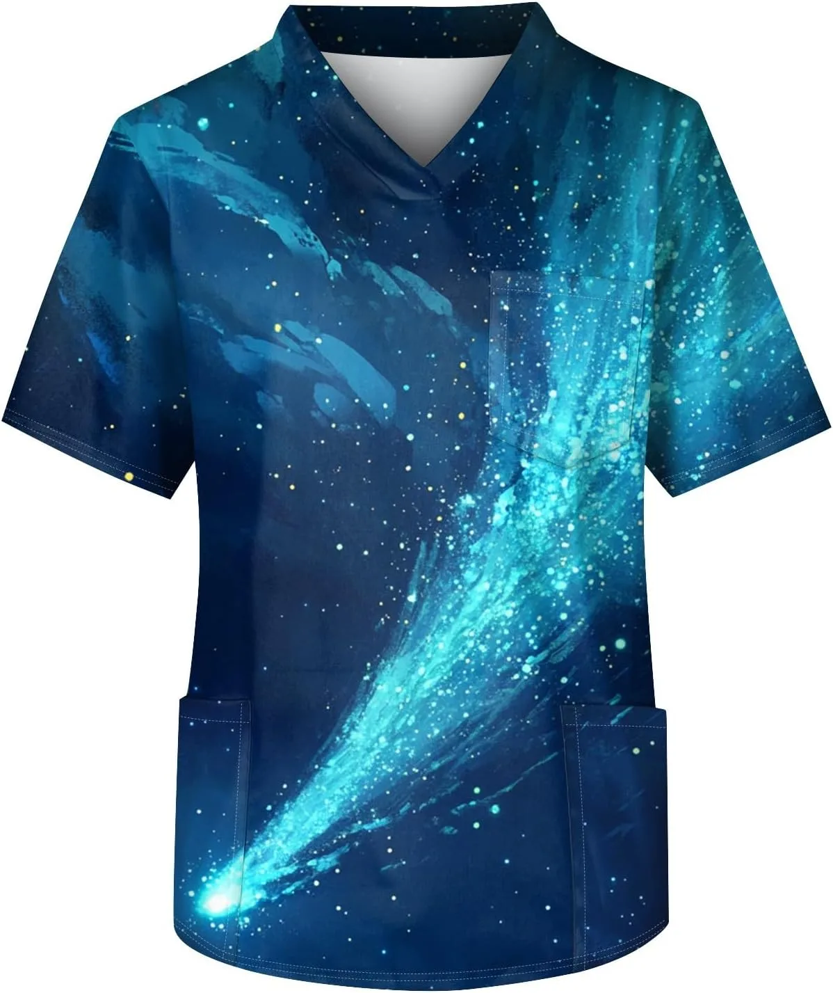 

Мужская футболка-поло с V-образным вырезом и карманами WENKOMG1