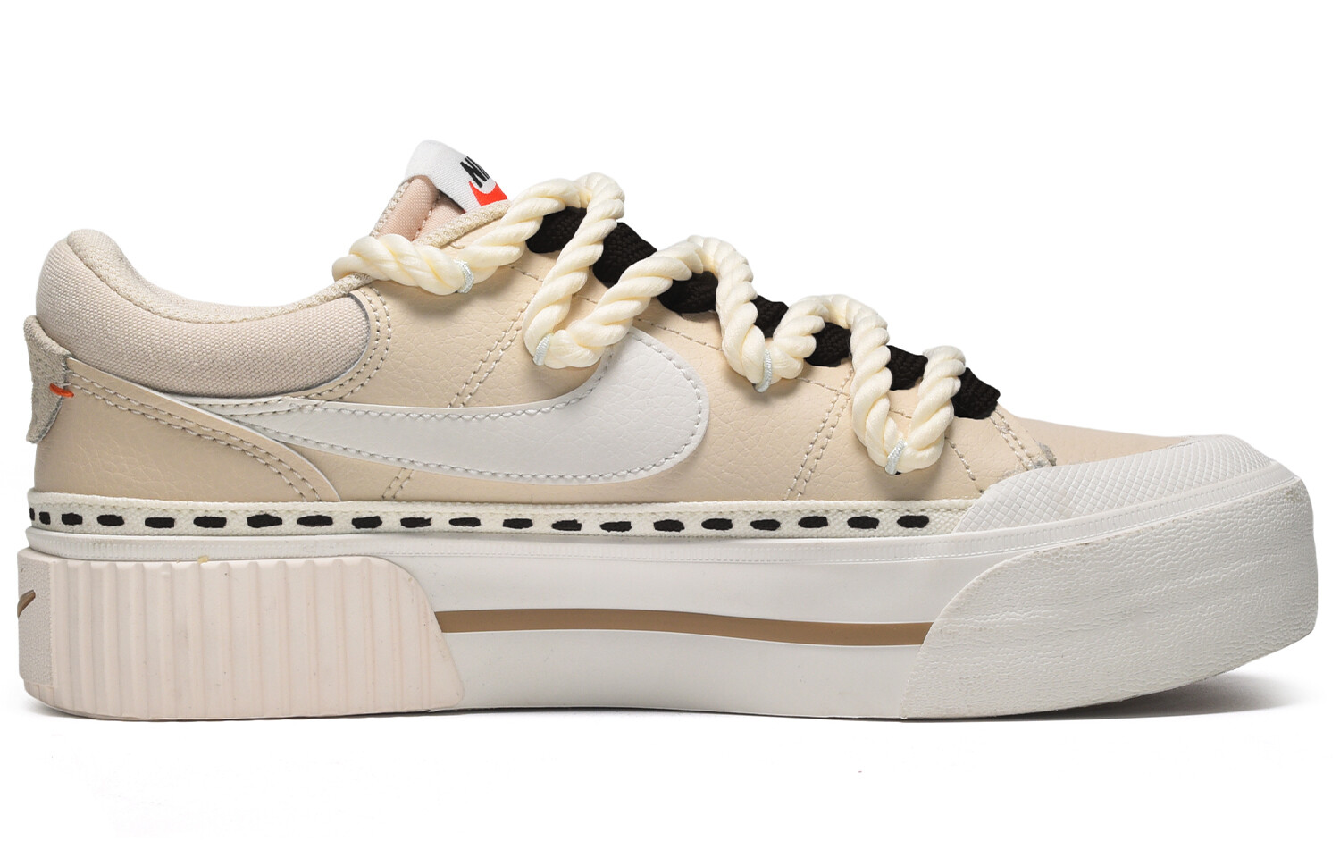 Женские кроссовки для скейтбординга Nike Court Legacy, Beige/Brown — фото 2