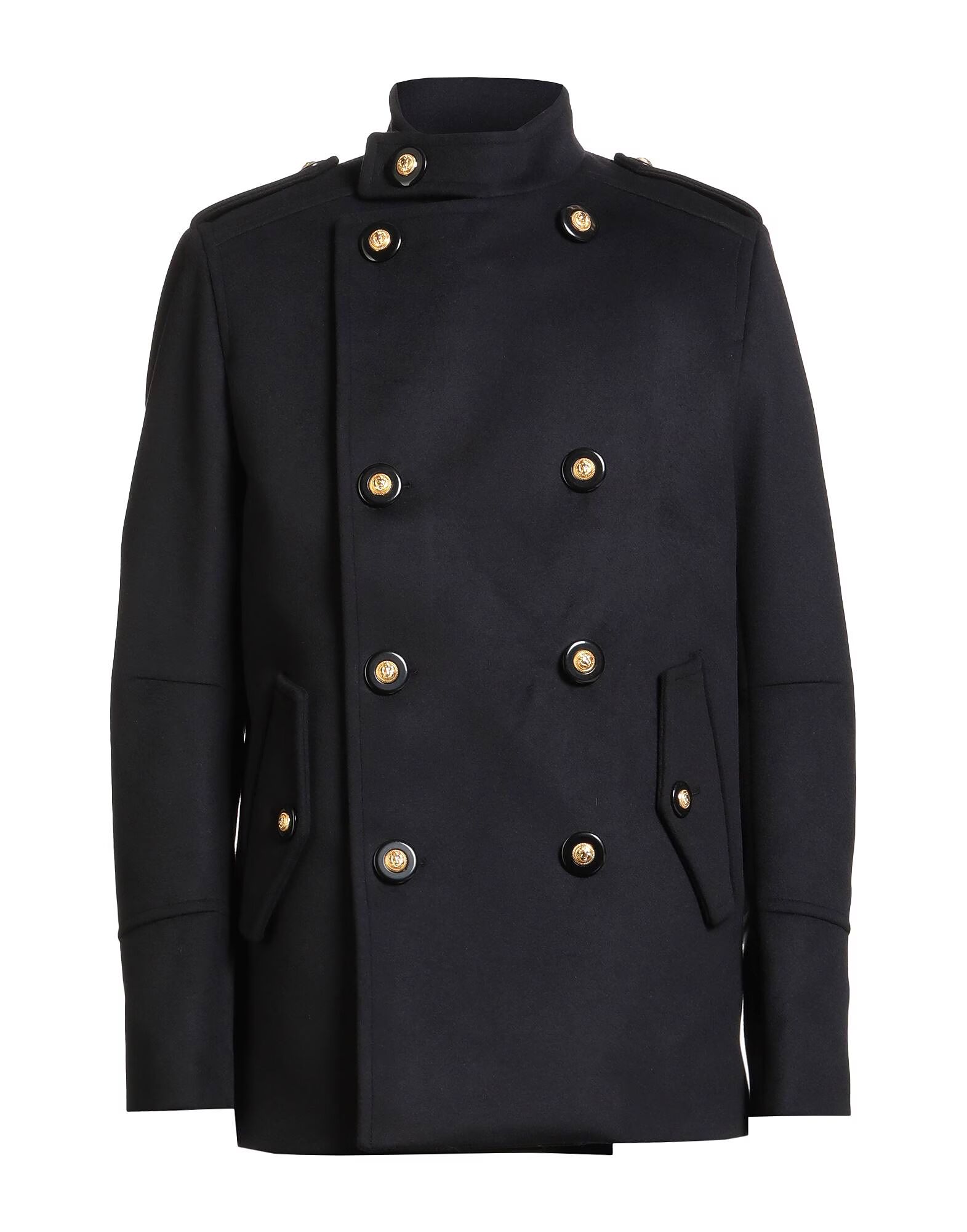 

Пальто Balmain, полуночно-синий