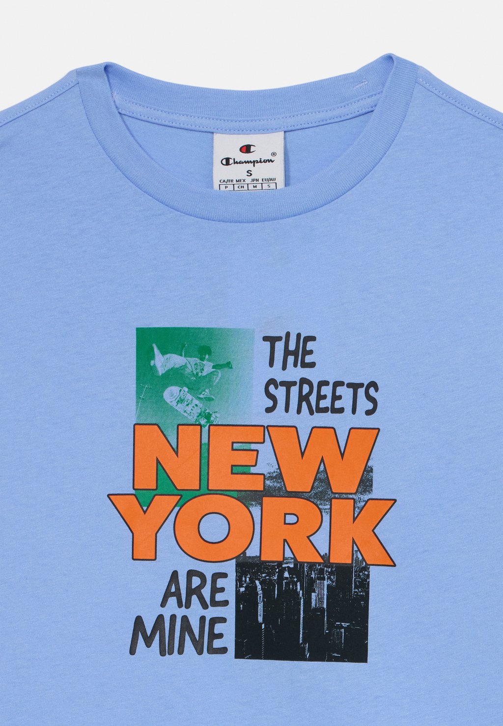 Футболка с принтом GRAPHIC GALLERY CREW NECK Champion, светло-голубой — фото 4