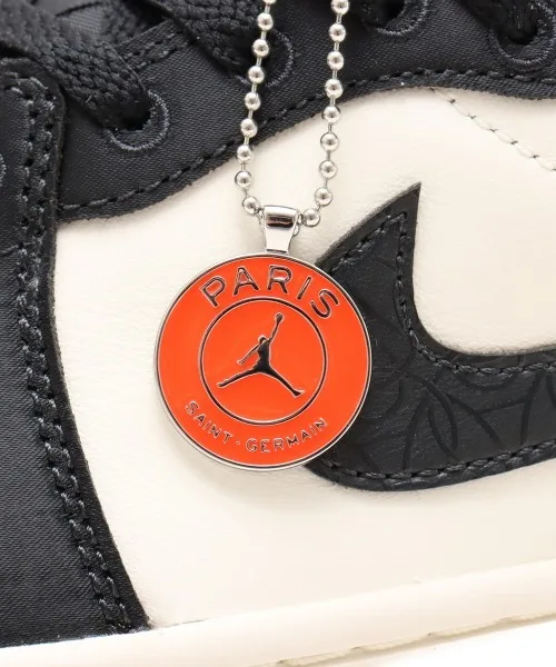 Мужские/женские кроссовки Air Jordan 1 Retro Low OG PSG JORDAN BRAND чёрные — фото 4