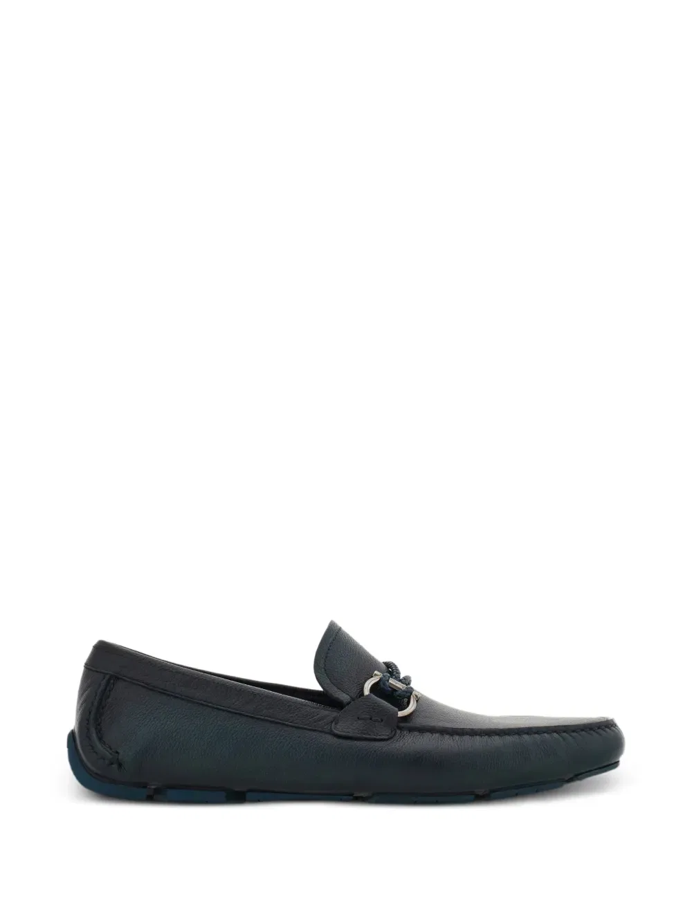 Лоферы с детальной фурнитурой Gancini Ferragamo, синий