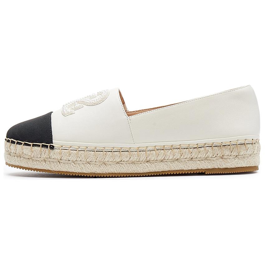 Женские эспадрильи Barley Shoes Staccato, Chanel-Inspired Black White