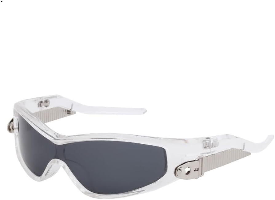 

Спортивные поляризованные солнцезащитные очки для женщин, модные панк-очки, солнцезащитные очки для мужчин, защитные очки с линзами, солнцезащитные очки-абажуры HYYZZC, C2transparentblack