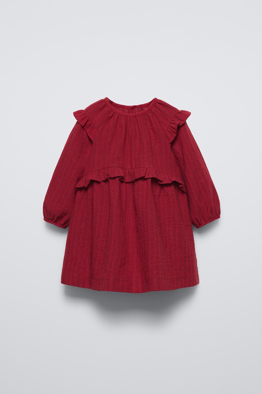 

Платье со стразами ZARA, цвет dark red