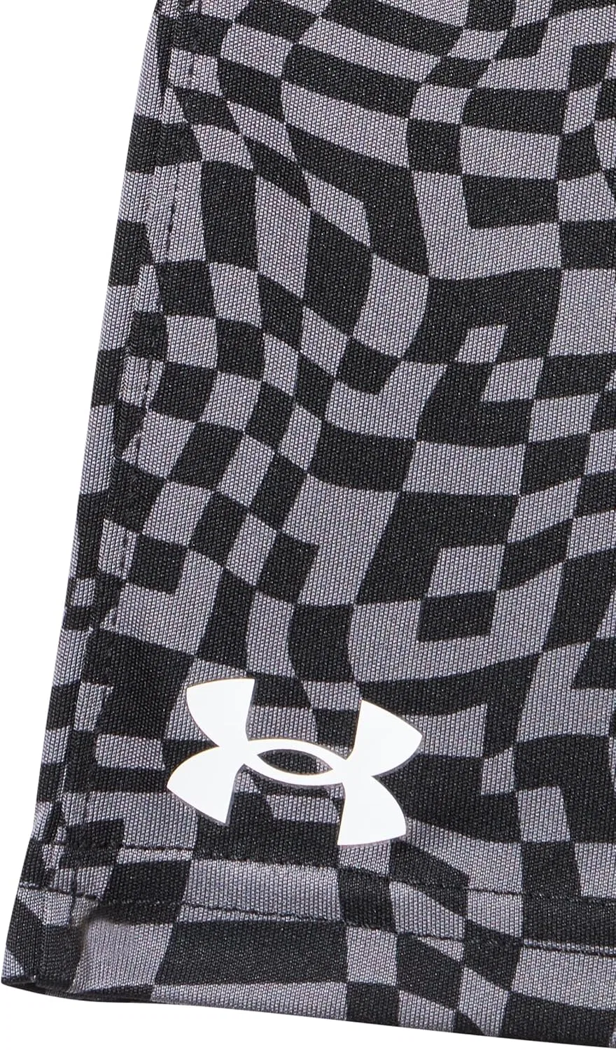 Детские шорты Under Armour Performance Tech с эластичным поясом, легкие и быстросохнущие, Castlerock Boost Printed — фото 2