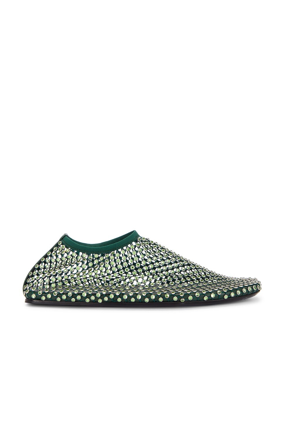 

Балетки Minette Crystal Flat Christopher Esber, цвет Cactus