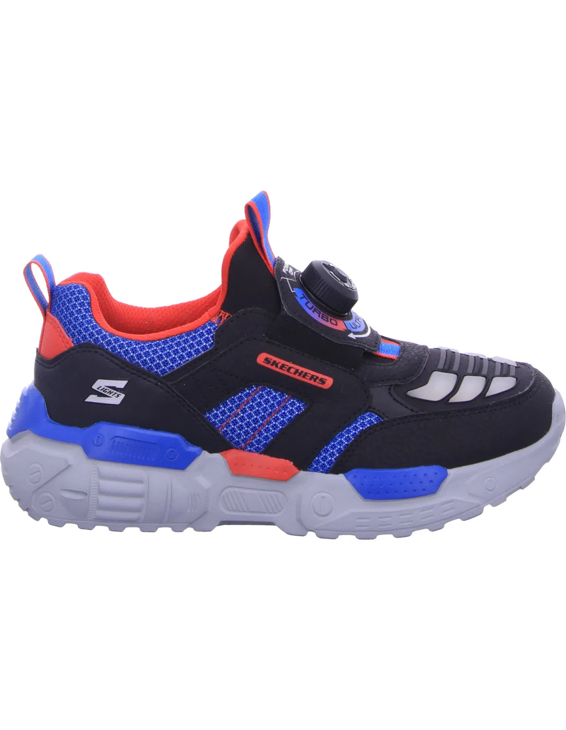 Полуботинки детские TURBO-FUSE, Skechers, black/red/blue — фото 3