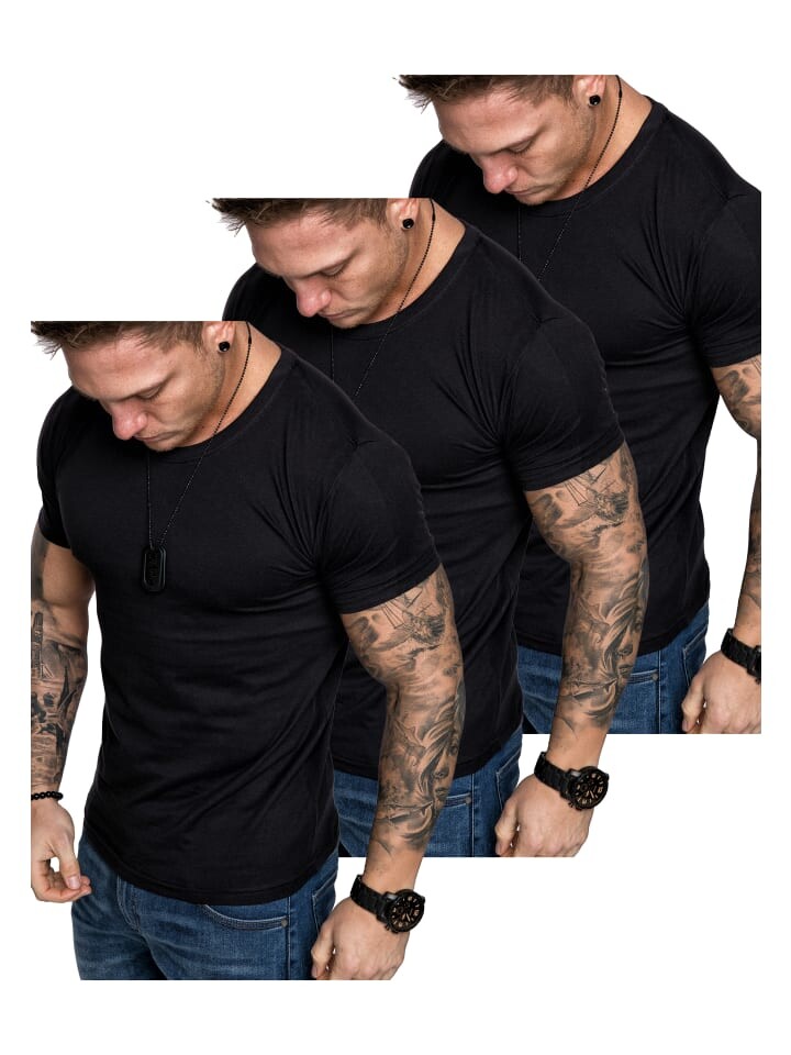 

Футболка Amaci&Sons, цвет (3x schwarz)