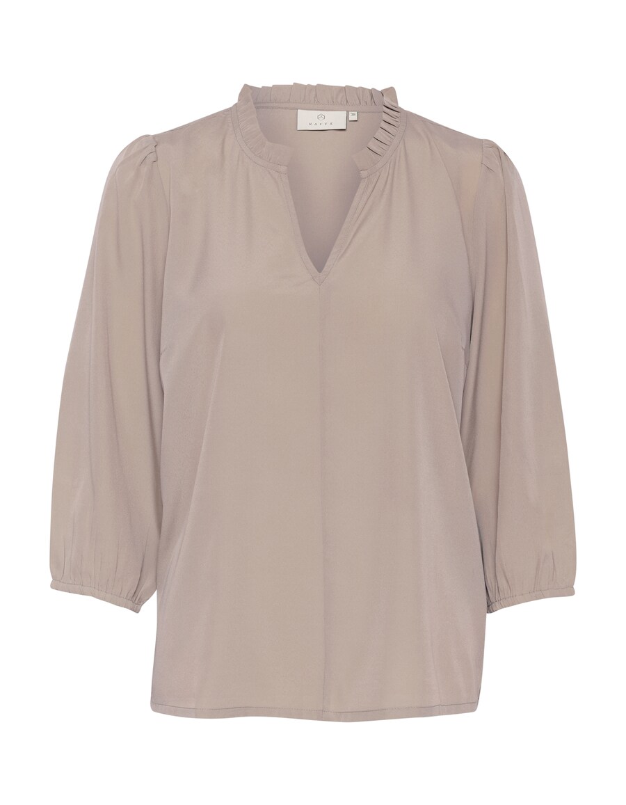 

Блузка с коротким рукавом Kaffe Blouse Katja, светло-серый