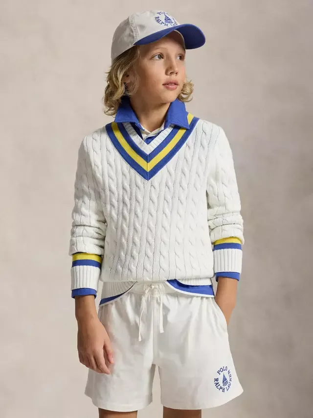 Детский крикетный свитер, белый Ralph Lauren