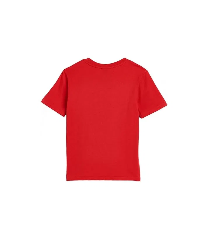 Комплект из футболки с карманом и шорт из флиса PUMA Kids, All Time Red — фото 2