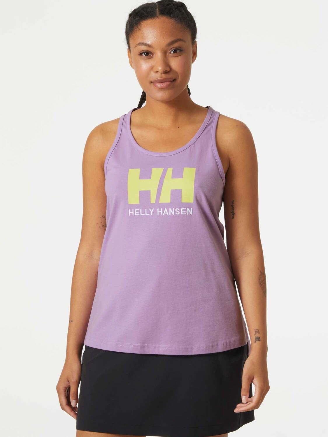 

Майка Helly Hansen W HH LOGO SINGLET, фиолетовый