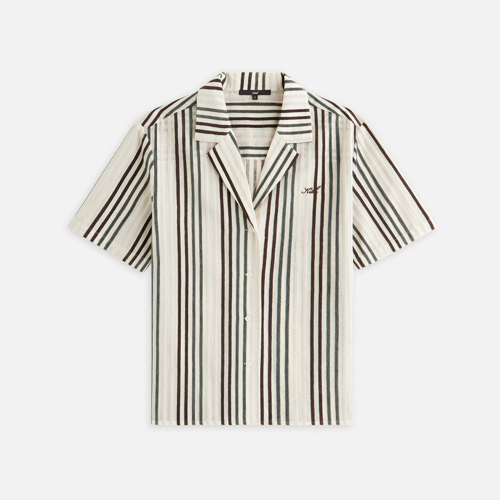 

Рубашка Kith Women Elena II Chenille Stripe Shirt, цвет Echo
