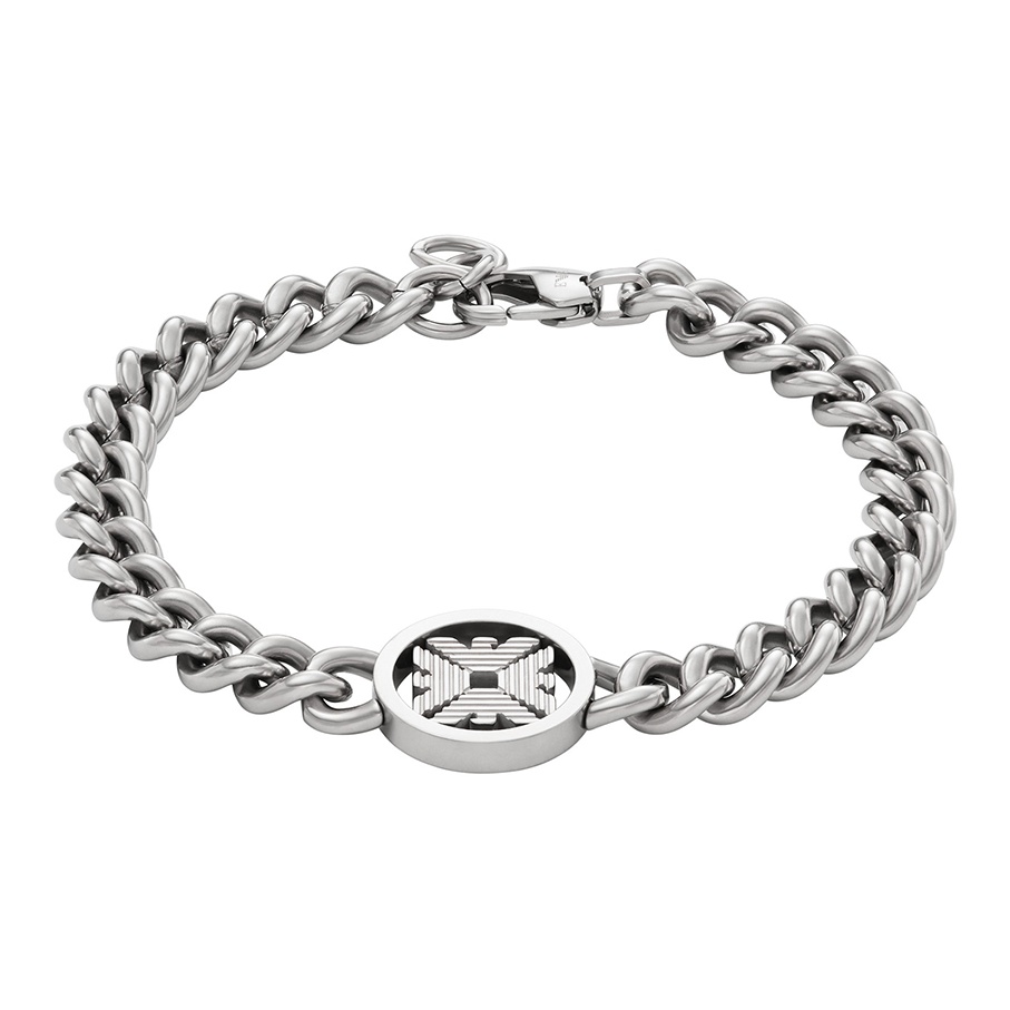 

Серебряный браслет из нержавеющей стали для мужчин EMPORIO ARMANI, EGS3041040