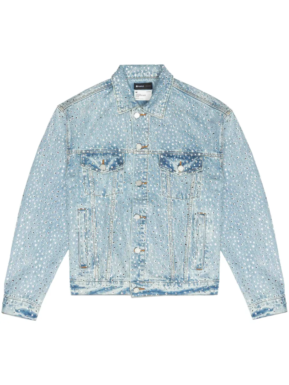 

Джинсовая куртка Crystal Galore Purple Brand, синий